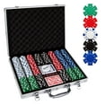 thumbnail image 1 of Comie Poker Chips 500PCS Juego de fichas de póquer con estuche de viaje de aluminio Juego de póquer de 11,5 gramos para juegos de azar Texas Holdem Blackjack, 1 of 7