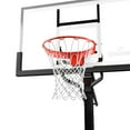 Spalding 54 In. Tempered Glass Screw Jack Portable Basketball Hoop