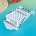 thumbnail image 2 of MesaSe Manual Kitchen Slicer for Meat  Fruits & Vegetables - Durable White Plastic with Metal Components   Electricity Needed  Easy-to-Use Luncheon Meat Cutter for Home Cooking  Meat Slic, 2 of 5
