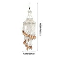 thumbnail image 4 of 1Pc Shell Wind Chime Hanging Ornament Wall Hanging Pendant Random Shape (White), 4 of 9