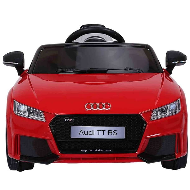 Topbuy TT RS Mini Tour sur Voiture 12V Jouet Électrique pour Enfants avec Télécommande MP3 Rouge
