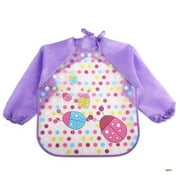 Cute Baby Bibs Waterproof Long Sleeve Apron Children Feeding Smock Bib Burp Painting Drawing Soft Toddler Clothing Bandana Bibs ladybug