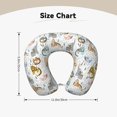 thumbnail image 5 of KLL Cute Colorful Animal Pattern Memory Foam Cervical Neck Pillow Versatile U-Shaped Pillows for Home/Office/Camping/Travelling/Soft Washable Cover, 5 of 8