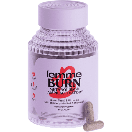 Lemme Burn - Metabolism, AMPK Activating Supplement for Men Women, Green Tea Extract, Vitamins B6 B12 - Vegan, Gluten Free, 60 Count