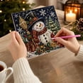 thumbnail image 4 of Christmas Diamond Painting Kit Featuring Square Drill Gems and Snowman Design, Festive Wall Art for Adults and Kids Holiday Crafting, Seasonal Christmas Decoration 1 Pack, 4 of 4
