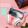 thumbnail image 4 of STN-28 Wireless Bluetooth Headset Bluetooth Wireless Headphones Earphone with Color Led Light Cat  Earphone Helloween Gift Christmas Gift Helloween Presents Christmas Presents, 4 of 6