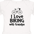 thumbnail image 4 of Inktastic I Love Biking with Grandpa Boys or Girls Long Sleeve Baby Bodysuit, 4 of 5