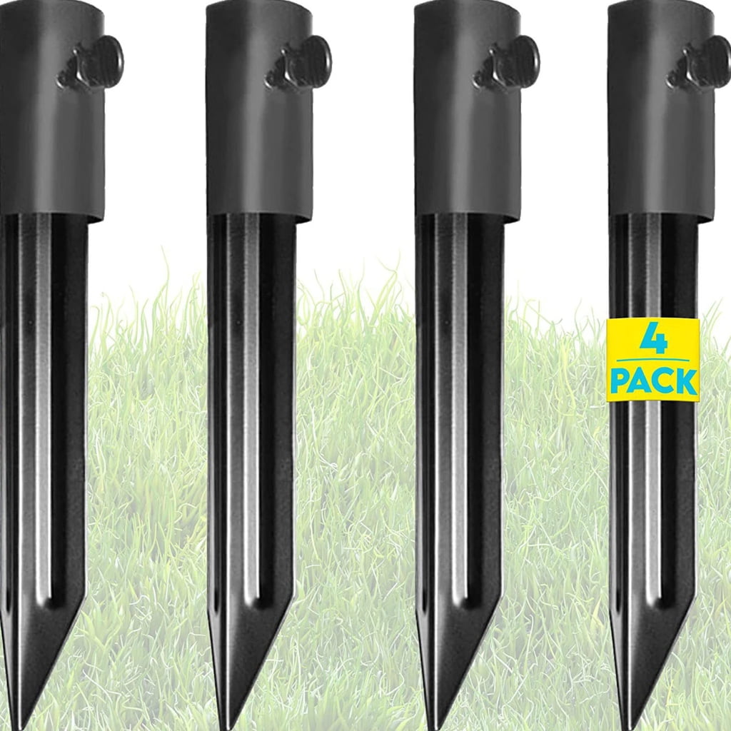 TIERPOP Set Of 4 Torchs Stakes Freestanding Poles Stakes Rustproof Torchs Stakes Simple Installs for Torches & Solar Lamp
