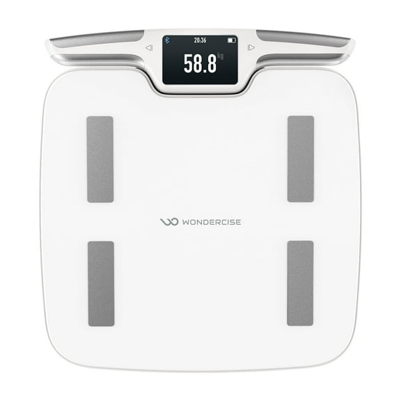 WONDER CORE 8 Electrode Smart Body Fat Scale for Body Weight Scale, 55 Metrics , Digital Bathroom Scale, Bluetooth Accurate Body Fat Measurement Device for BMI Muscle Mass Body Composition Tool