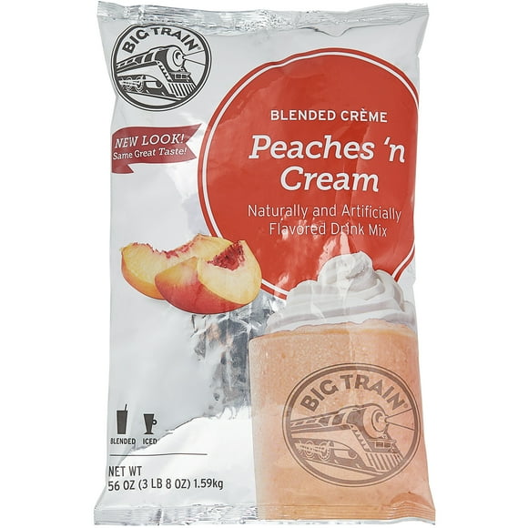 Big Train 3.5 lb. Peaches 'N Cream Blended Creme Frappe Mix