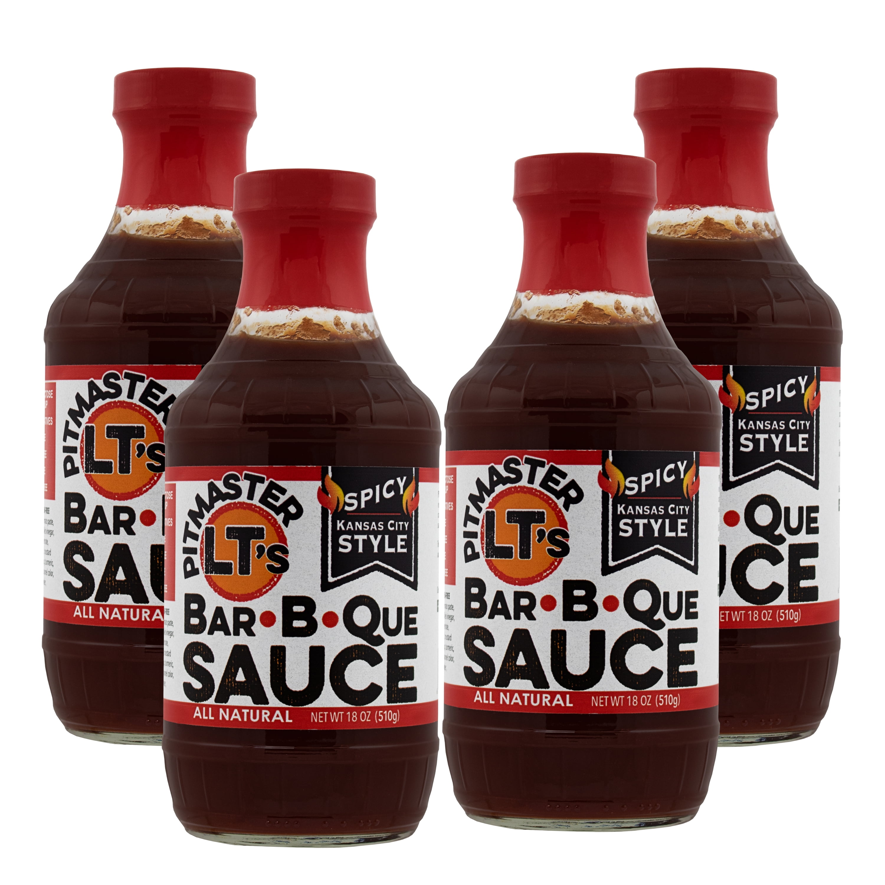 Pitmaster LT'S Kansas City Style AllNatural BBQ Sauce, Spicy Barbeque