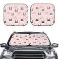 thumbnail image 2 of Wukai Cute Cartoon Panda Car Front Windshield Sun Shade,Sun Visor Shield Block Automotive Interior Protector Blocks UV Rays-Large, 2 of 6
