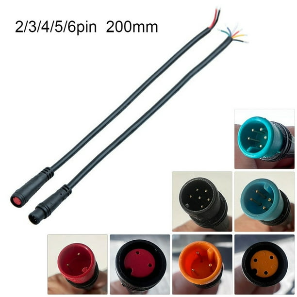 Ebike Display Connector 2/3/4/5/6 Pin Cable Waterproof