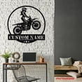 thumbnail image 4 of Craftnamesign Custom Wave Surfing Metal Wall Art LED Light, Custom Surfer Riding Wave Name Sign, 4 of 5