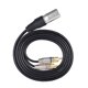 thumbnail image 4 of Cable de Audio Macho una XLR 3 Pines Cannon Amplificador Mezclador Enchufe AV Dual 2M, 4 of 5