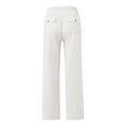 thumbnail image 3 of XDZJLR Men's Casual Pants Male Solid Full Length Loose Button Pocket Drawstring Fashion 更多 Trousers, 3 of 4
