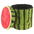 thumbnail image 1 of EeaseCA Creative Fruit Folding Storage Organizer Ottoman Stool Footstool Seat Storage Box Size Small (Watermelon), 1 of 9