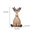 thumbnail image 2 of Christmas Cute Elk Statues Sika Couple Figures Reindeer Sculpture,Hugging Moose Resin Crafted Tabletop Figurine,Christmas Home Décor,Desktop Art Figure,Collectible Crafts Decor for Living Room Party, 2 of 7
