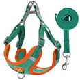 thumbnail image 3 of Spencer No Pull Dog Harness and Leash Adjustable Reflective No-Choke Pet Vest Harness Nylon Easy Control for Small Medium Large Dogs （M, Blue）, 3 of 9