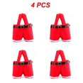 thumbnail image 1 of Bolsa de regalo de Navidad roja de 1 a 10 piezas, soporte de regalo, diseño creativo, pantalones de Papá Noel, bolsa de dulces de boda, Navidad, Año Nuevo, 1 of 4