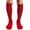Red, variant on Unisex Knee High Sports Athletic Baseball Softball Socks, Red, Medium, 1 Pair