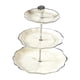 thumbnail image 2 of Soporte para tartas y cestas de frutas, soporte multifuncional para alimentos, ideal para postres, pasteles y fiestas. L 3 niveles blanco, 2 of 9