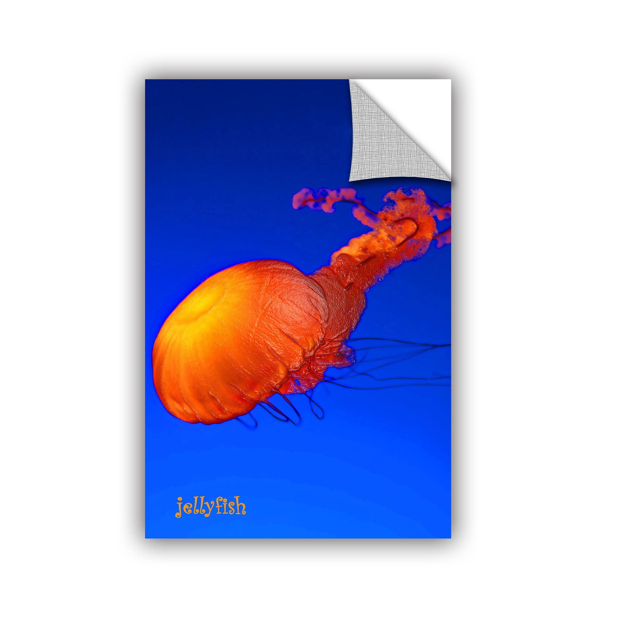 ArtAppealz Linda Parker "Jelly Fish" Removable Wall Art