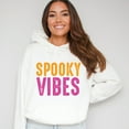 thumbnail image 6 of Spooky Vibes Bright Distressed - Women's Graphic Hoodie, 6 of 9
