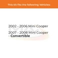 thumbnail image 2 of Max Advanced Brakes - Brake Kit for 2002 2003 2004 2005 2006 Mini Cooper 2007 2008 Mini Cooper Convertible Rear Replacement Drilled Slotted Black Coated Disc Brake Rotors and Ceramic Brake Pads, 2 of 9