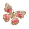 thumbnail image 3 of Broche de mariposa, Pin de solapa, regalo para mujer, ramillete brillante, broche de diamantes de imitación, joyería para traje de boda, accesorio de, 3 of 9
