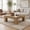 Light Brown, variant on Fnova 39.4" Square Coffee Table, Farmhouse Wood Accent Center Cocktail Table with Sturdy Wooden Legs for Living Room, Easy Assembly