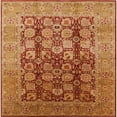 thumbnail image 1 of Ahgly Company Machine Washable Indoor Square Industrial Modern Orange Area Rugs, 6' Square, 1 of 7