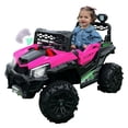 thumbnail image 1 of Camioneta montable eléctrico Enyz Jeep con control remoto asientos de piel bluetooth bocinas Edades Infantil 2 a 5 años Rosa, 1 of 8