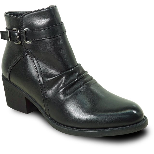 kozi Canada Bottillon Robe Imperméable pour Femme VENUS-3 Botte d'Automne avec Fermeture Éclair Latérale Noir