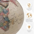 thumbnail image 4 of Athens Relief Globe, 12-inch Diameter, Illuminated, Raised Relief, 4 of 7