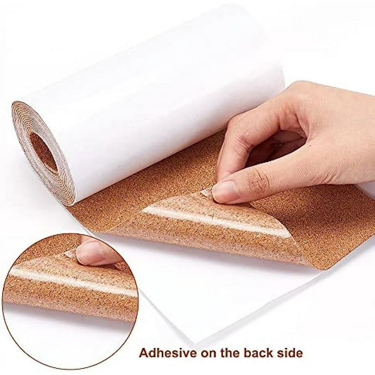 1Roll Self-Adhesive Cork Roll 1 mm Thick Cork Mat with Strong