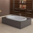 thumbnail image 4 of Malibu Home Waikki Whirlpool/Massaging Air Jet Bathtub 60"x 42"x 23" in Biscuit, 4 of 5