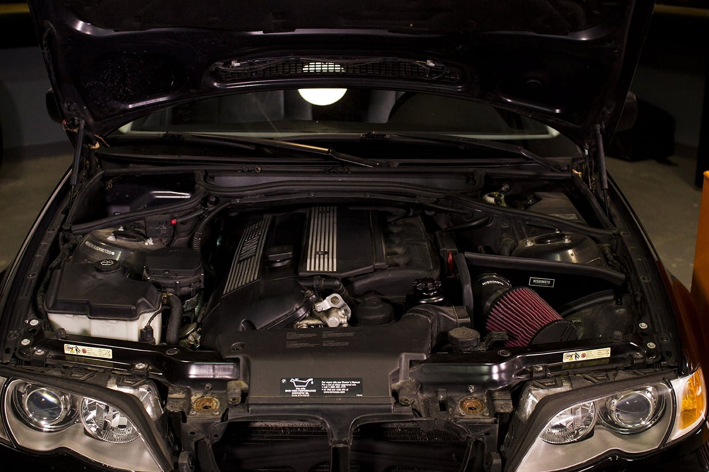 Mishimoto MMAI-E46-01BK Performance Air Intake Compatible With BMW E46 3-Series 2001-2006 Black