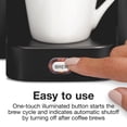 thumbnail image 6 of Proctor Silex Single Serve Coffee Maker, Compatible with Ground Coffee & Pods, Matte Black, 6 of 8