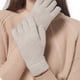 thumbnail image 3 of Guantes con estampado de rombos de color liso, cálidos para invierno, con dedos completos y pantalla táctil, color negro y gris, 3 of 5