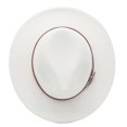 thumbnail image 2 of Felt Hat For Men And Women Winter Fedora Hat With Wide Brim Panama Hat(white M), 2 of 3