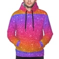 thumbnail image 2 of Bingfone Holiday Shiny Men's Drawstring Hoodie Long Sleeve Pocket Sweatshirts-XX-Large, 2 of 6
