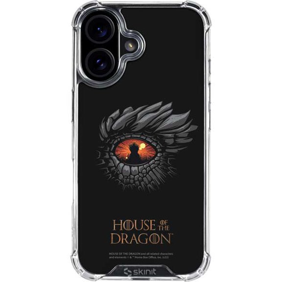 Skinit HBO House of the Dragon Burning Dragon iPhone 16 Clear Case