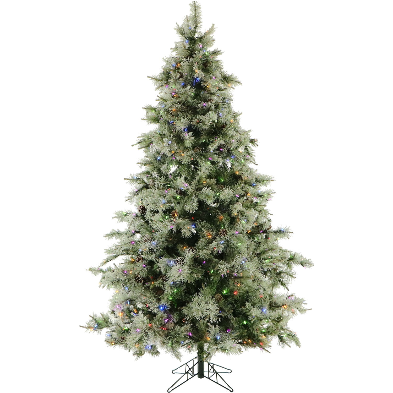 Fraser Hill Farm 7.5Ft. Glistening Pine Artificial Christmas Tree with