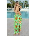 thumbnail image 5 of LA LEELA Women's Bikini Skirt Sarong Swimwear Cover up Bathing suit Summer Wraps Swimsuit Beach Wrap Coverups for Women One Size Pineapple, Green, 5 of 5