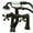 Bronze, variant on Kingston Brass  8 Inch Center Spread Tub-Deck Mount Clawfoot Tub Filler With Hand Shower - Oil Rubbed Bronze