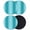 Green, variant on Teal Ombre Coasters Set of 4, Modern Abstract Art Farmhouse Gradient Absorbent Coasters for Drinks, Coaster for Bar Office Dining Coffee Table Accessories Decor, Non Slip Round Desk Coaster