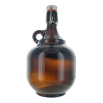 2 Liter Amber Flip Top Style Growler