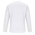 thumbnail image 4 of JUUYY Men's V Neck Waffle Knit Sweaters Long Sleeve Slim Fit Thermal Tops Casual Lightweight Muscle T Shirts Stretchy Solid color Undershirts White XL, 4 of 5