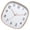 rose gold, variant on Square Shape Wall Clock 12inch Quiet Movement Not Ticking Modern Design Large Number Display Operated Clock